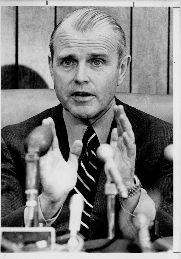 Maine Governor James B. Longley. Press Herald file photo published in 1977