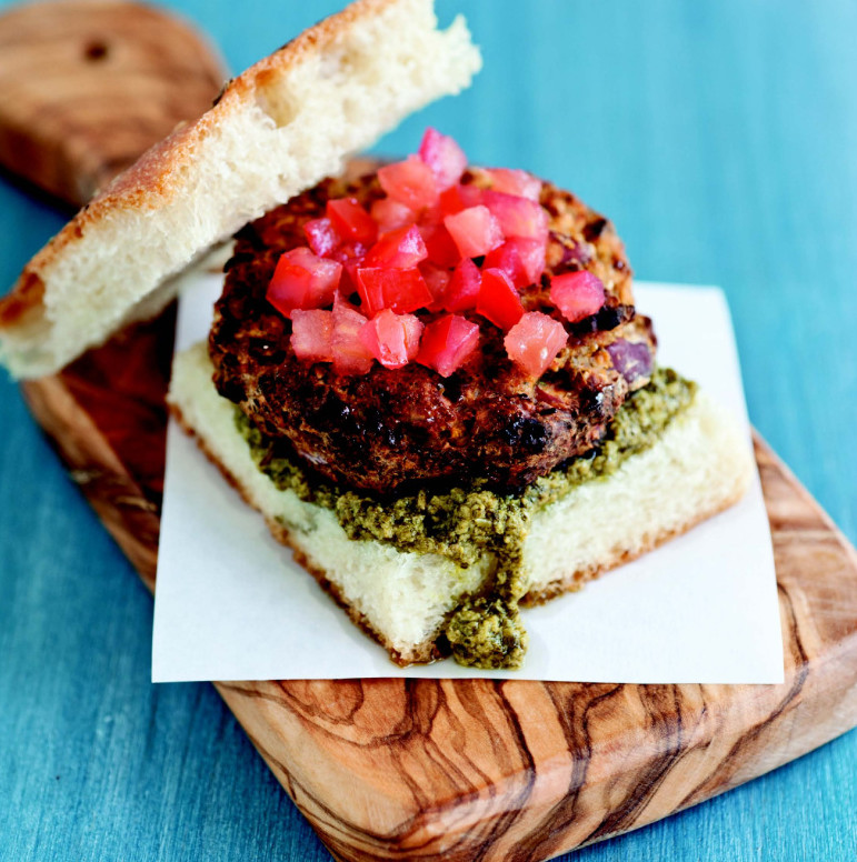 Italian Herb Burger adds some spice to the veggie burger scene.