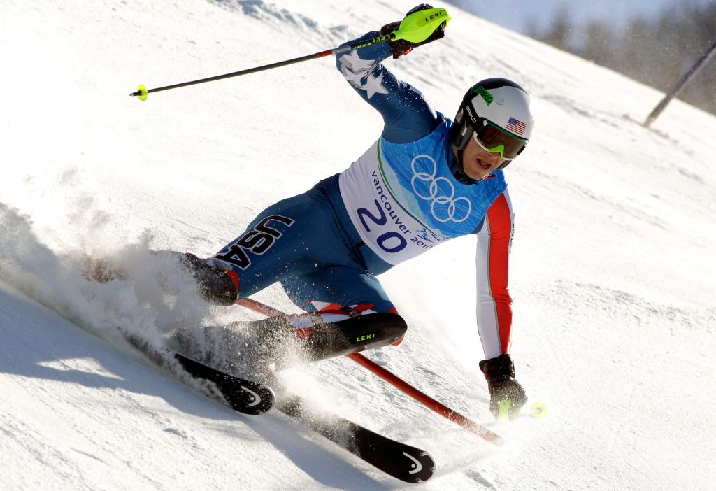Bode Miller has struggled with his slalom form in recent years, but he rallied from seventh place after the downhill run Sunday, posting the third fastest time in the slalom leg.