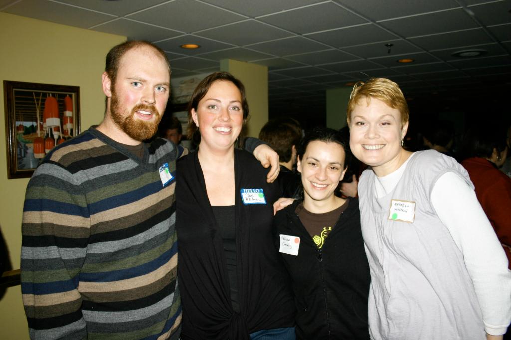 Dan Joyce, Claire Adelman, Melissa Coriaty, who owns Verbena Cafe, and Kendall Wyman.