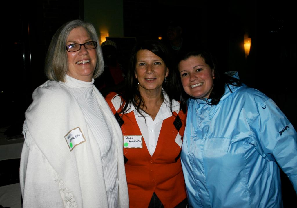 Left: Sherry Cavallaro, Mary Cavallaro and Amy Cavallaro.
