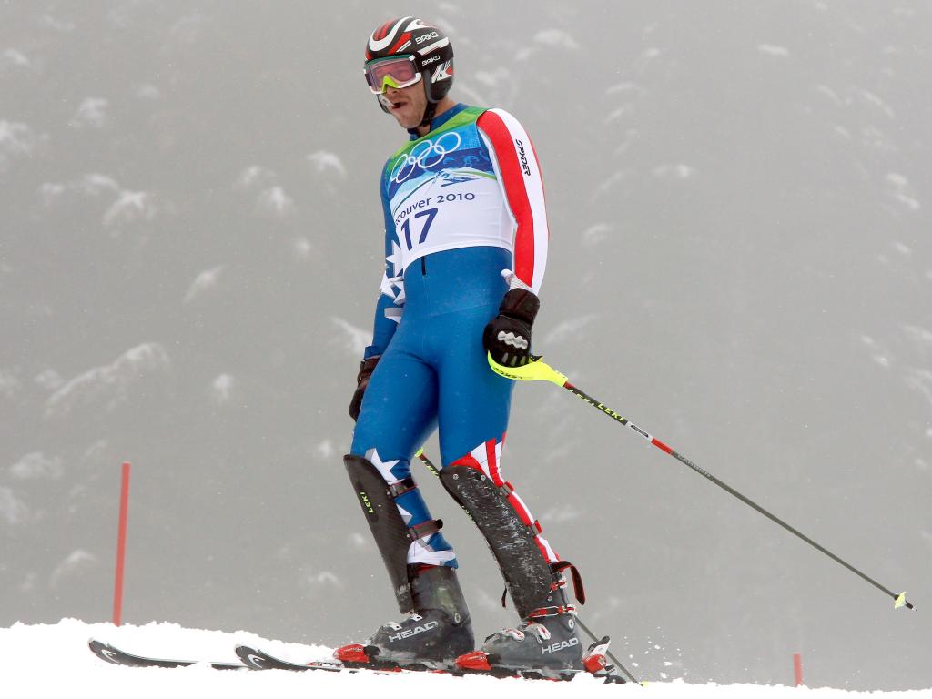 Bode Miller, who attended Carrabassett Valley Academy, was out of his slalom race in 8 seconds, but remains the only U.S. skier with three Alpine medals at a Games.