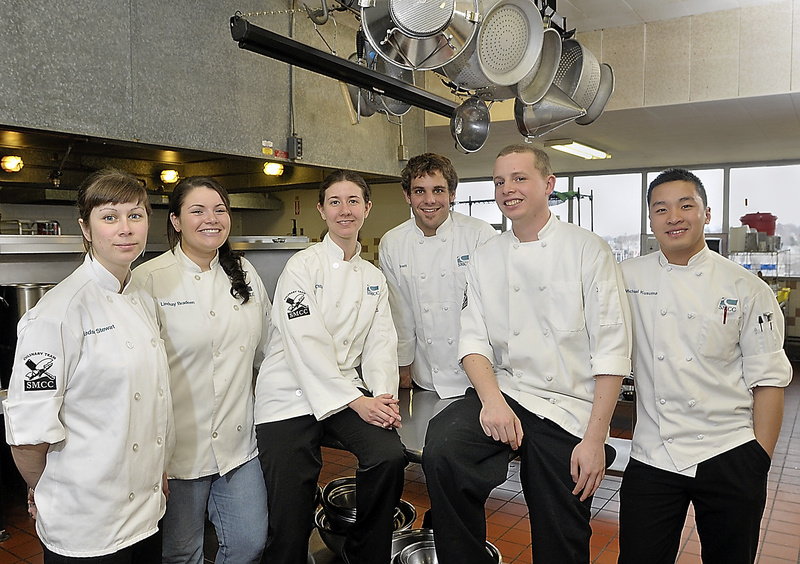 Team picture: Representing Southern Maine Community College at the Northeast Region Baron H. Galand Culinary Knowledge Bowl in Hershey, Pa., are, from left, Lindsey Stewart, Lindsay Bradeen, Crystal Cassette, Brett Cary, Nick Ault and Michael Kusuma.