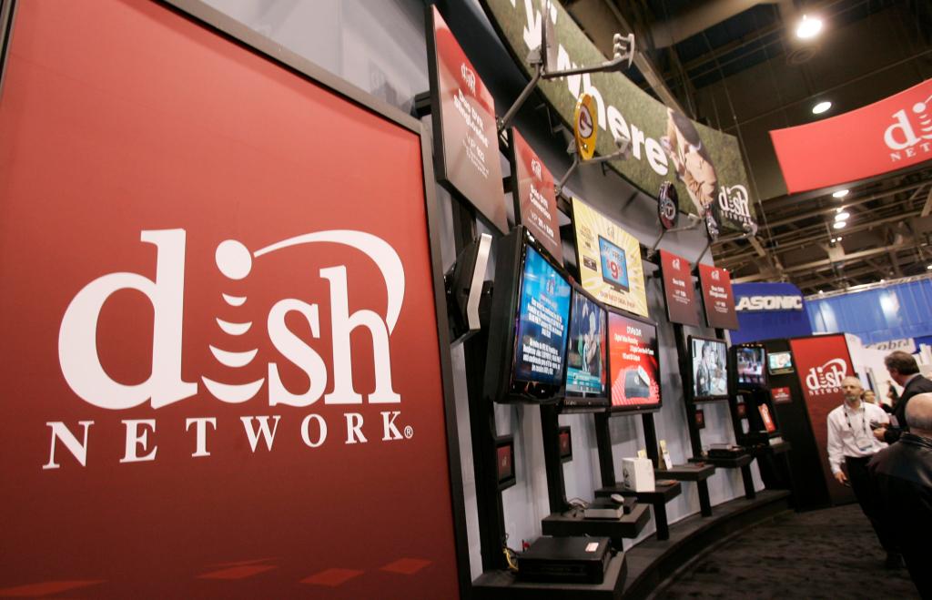 A Dish Network booth at the Consumer Electronics Shows in Las Vegas.