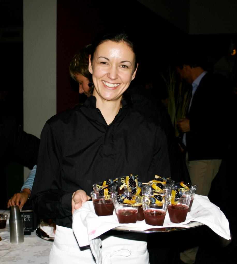Emily Gorman serves up the winning Camden Hike cocktail.