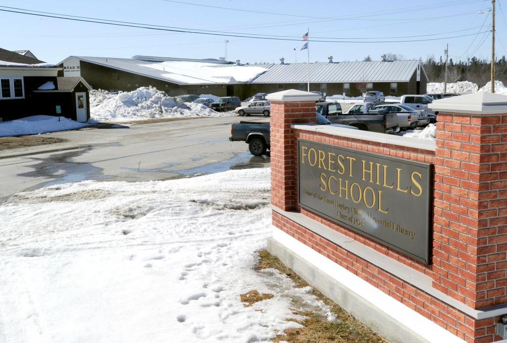 Forest Hills school serves K-12 students from Jackman and Moose River. Residents have developed a web of support for their school that includes every facet of the community.