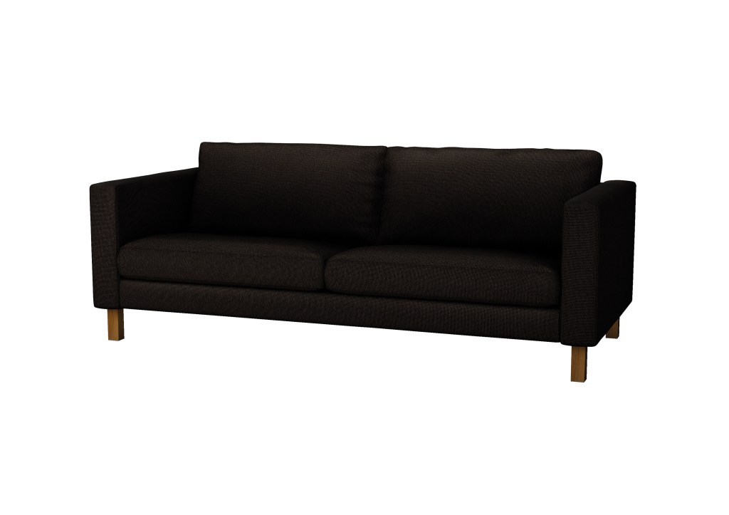 Ikea’s Karlstad sofa, priced at $499, is 81 inches wide and requires assembly by the buyer. Removable, machine-washable slipcovers come in 11 colors.