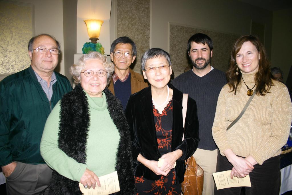 Mustafa Guvench, Serpil Guvench and Ahkau Ng of USM, Sally Ng of L’Ecole Francaise du Maine, Victor Serio of the Portland Schools and Renee Serio of the Portland Schools.