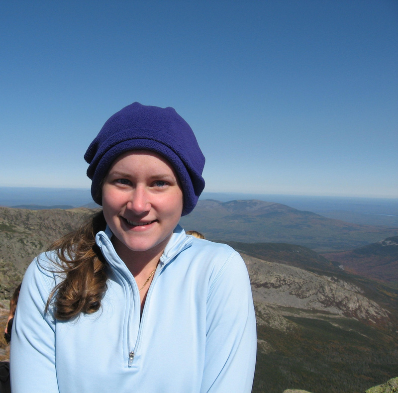 Katherine Spring of Wells poses atop Mount Katahdin. Spring is one of two Maine Class of 2010 graduates to attend an all-expenses-paid summer science camp sponsored by the National Youth Science Foundation.