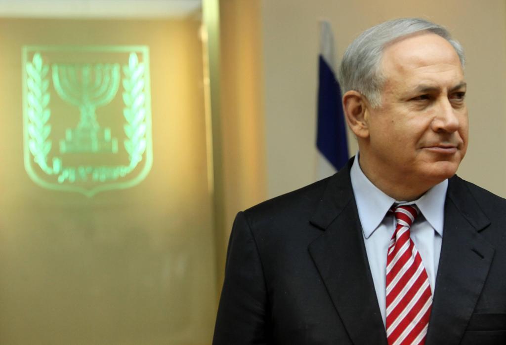 Israeli Prime Minister Benjamin Netanyahu pauses during a meeting Sunday in Jerusalem with U.N. Secretary General Ban Ki-moon, who was touring the Gaza Strip wants a nearly three-year blockade of Gaza lifted.