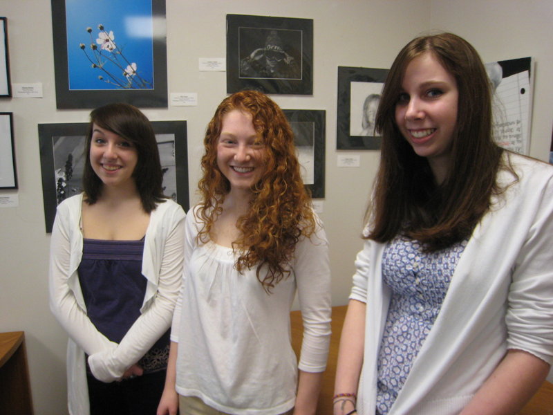 York High School students Julianne Rainone, Monique Boutin and Chelsea Dean have received Silver Star awards for works they submitted in the 2010 Maine Scholastic Art Awards.