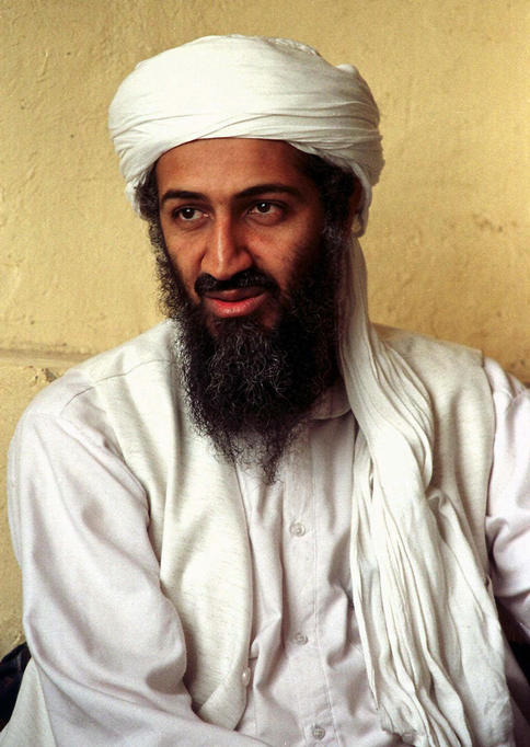 Osama bin Laden is seen in Afghanistan in April 1998. In a new recording, bin Laden threatens to kill any captured Americans if the U.S. executes the mastermind of the Sept. 11 attacks.