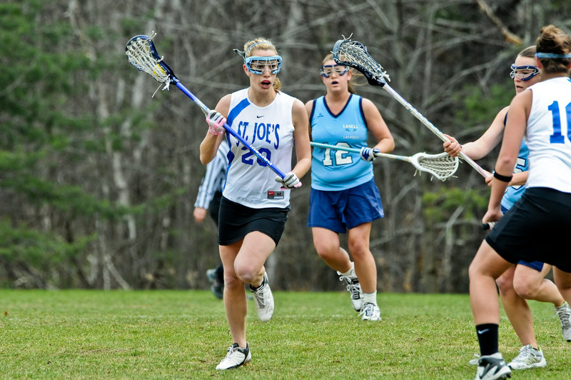 Lauren Hagerman, a standout at Scarborough High, heads a group of five seniors with the St. Joseph’s women’s lacrosse program since its start three years ago.