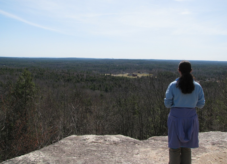 A view from the summit of Bradbury Mountain.