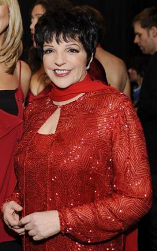 Liza Minnelli, pictured in 2008 at The Heart Truth Fashion Show. Backstage