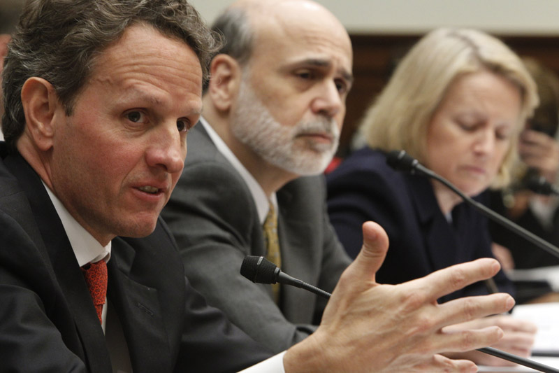 Treasury Secretary Timothy Geithner, Federal Reserve Chairman Ben Bernanke, and Securities and Exchange Commission Chair Mary Schapiro testify before the House Financial Services Committee today regarding financial reform.