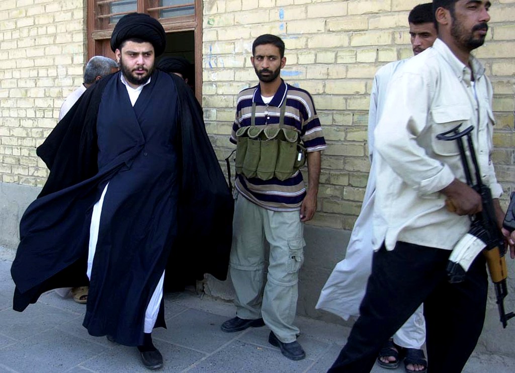 Muqtada al-Sadr, left, known for his anti-American views, is a growing political force in Iraq.