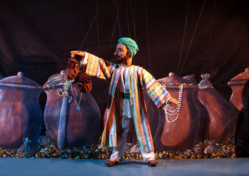 The National Marionette Theatre presents “Ali Baba and the Forty Thieves” (pictured) on Friday and “Hansel and Gretel” on Saturday in Lewiston.