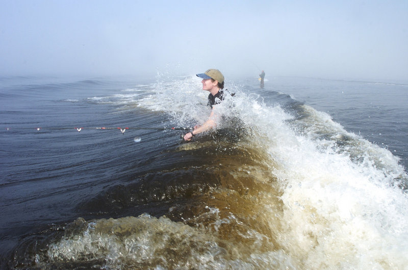 Fishing for stripers can get you wet in ways that waders weren't meant to cover. State Sen. David Trahan also felt inundated by changes to his bill on saltwater fishing, which is why he ended up opposing it, a reader says.