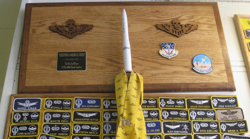 On the wall of the Judith Gap Mercantile in Judith Gap, Mont., hangs a shrine to the Malmstrom Air Force Base units that maintain the nuclear missiles housed in town. Military men and women make up an estimated 70 percent of the store’s business.