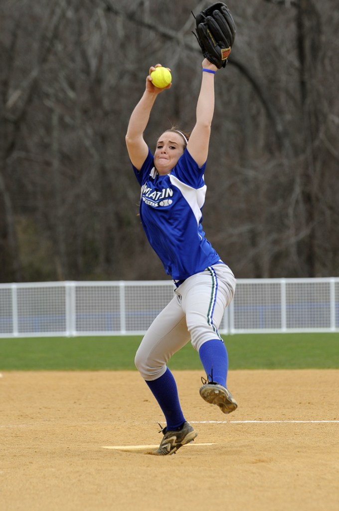Lesley Warn, the former Deering High ace, was the only healthy pitcher for Wheaton on its spring trip after missing most of her freshman year with mononucleosis.