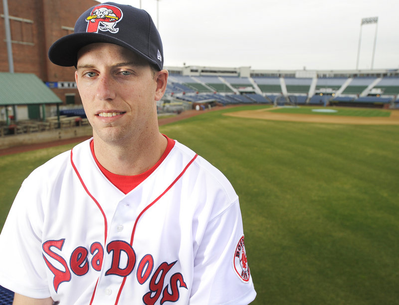 Bryce Cox is back with the Portland Sea Dogs, not as a prized prospect but as a pitcher continuing to regain his form.