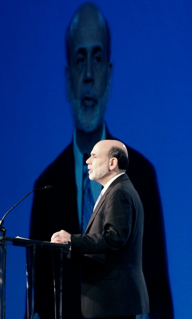 Federal Reserve Chairman Ben Bernanke, speaking in Dallas on Wednesday, said economic growth won’t be robust enough to quickly drive the 9.7 percent unemployment rate down.