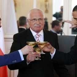 Barack Obama, Dmitry Medvedev, Vaclav Klaus