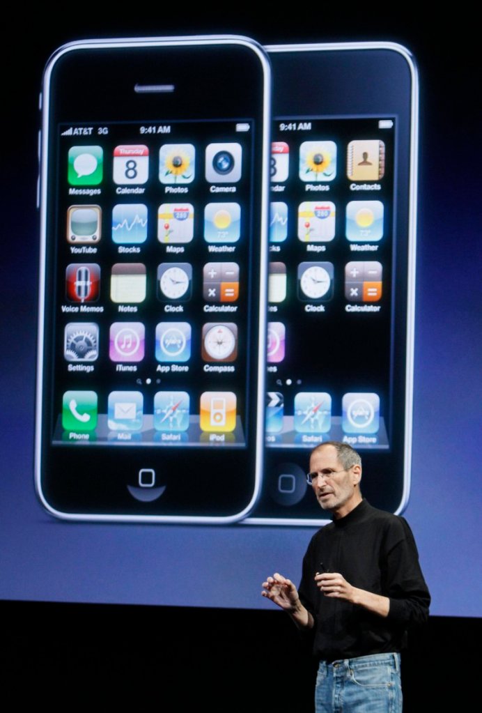 Chairman and CEO Steve Jobs speaks Thursday at an event at Apple Inc. in Cupertino, Calif. Changes are coming this summer to iPhones and this fall to iPads, he said.