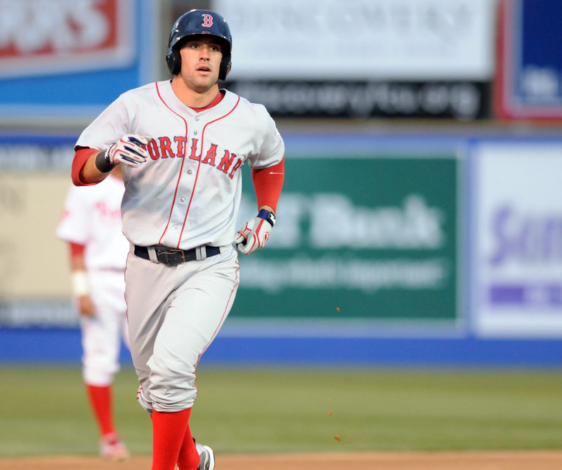 Ryan Kalish got his home-run trot down early Thursday night for the Portland Sea Dogs. As the first batter of the season, Kalish homered to right and Portland went on to a 10-5 victory against the Reading Phillies.