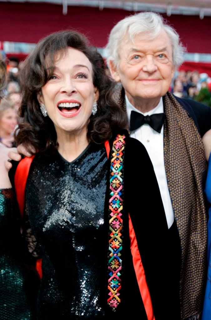 Dixie Carter and husband Hal Holbrook arrive at the Academy Awards in 2008.