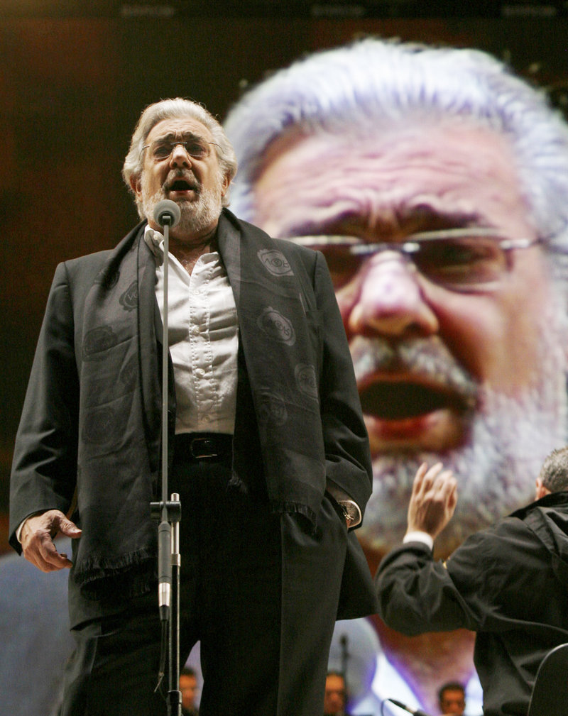 Placido Domingo, shown rehearsing in Mexico City in December, returned to singing on Friday at the famed La Scala opera house in Milan, Italy.