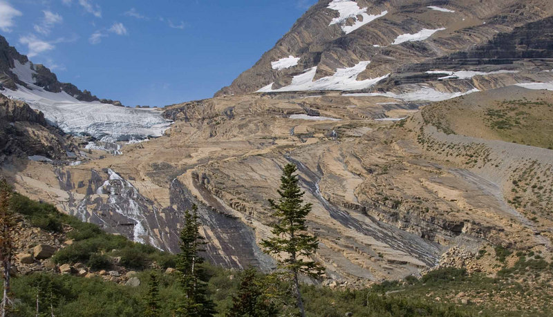 This 2009 Geological Service photo shows the remnants of the Jackson Glacier at Glacier National Park in Montana. "When the glaciers are all gone, I guess they'll blame that on the liberals, too," a reader writes.