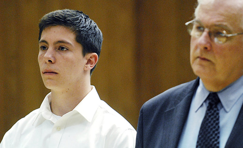 Austin Renaud, 18, of Springfield, Mass., is arraigned on drunken driving charges in Holyoke, Mass., Tuesday. Renaud is one of six tpreviously charged in the alleged bullying of Phoebe Prince, 15, who committed suicide in January.