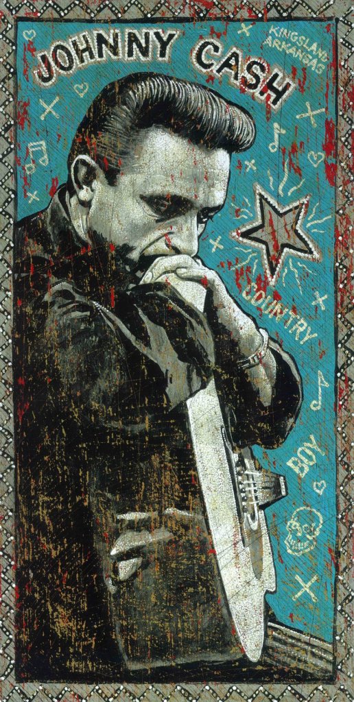 “Country Boy” by Jon Langford is part of the art display at Space Gallery through May 21.