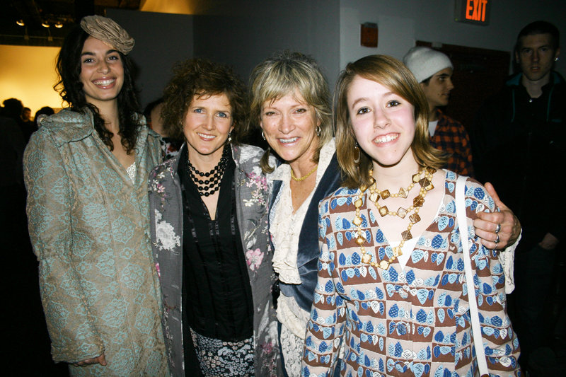 Designer Christine DeTroy, second from right, stands with models Morira Tarmy and Lisa Bossi and her neice Susan DeTroy, who is also wearing Christine DeTroy.