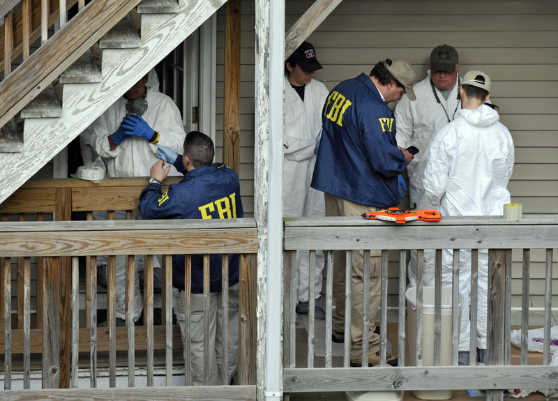FBI search a house where Faisal Shahzad lived in Bridgeport, Conn., today. Shahzad was taken into custody late Monday by FBI agents and New York Police Department detectives while trying to leave the country.