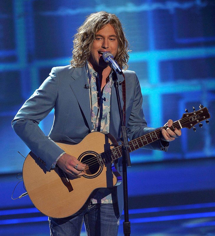 Contestant Casey James performs on "American Idol." James, who made it to the top three before being eliminated last week, wants to widen his appeal.