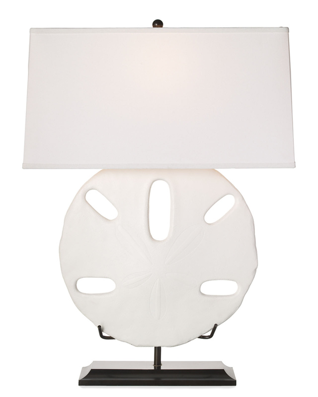 A sand dollar lamp from Williams-Sonoma. 2524 WSH