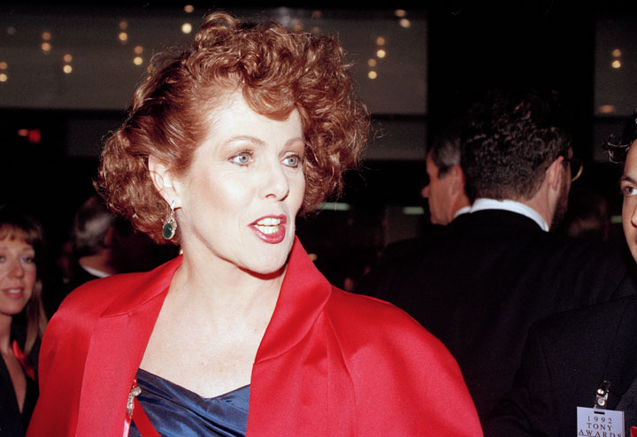 In this 1992 photo, actress Lynn Redgrave arrives at the Gershwin Theater in New York for the 46th annual Tony Awards.