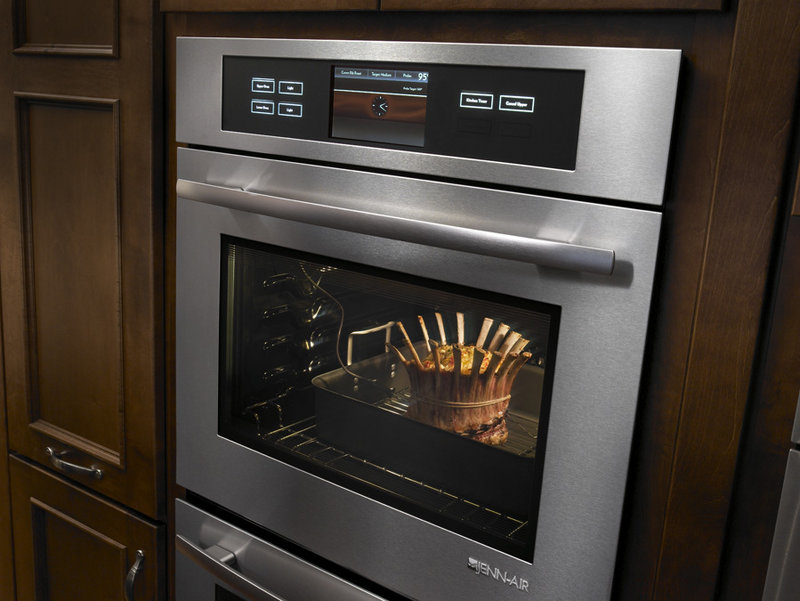 Jenn-Air’s new wall ovens feature a culinary center with touch screen image-enabled guidance for more than 50 food options.