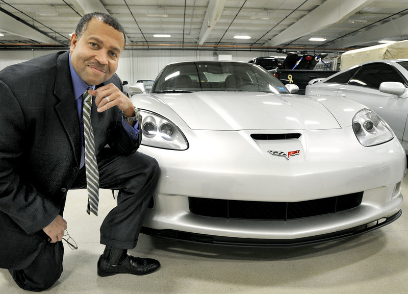 Portland Police Chief James E. Craig is proud of his “muscle car,” a 2007 Corvette Z06. Craig is marking his first year as Portland’s police chief. One of his priorities is to have more positive impact on at-risk youth.