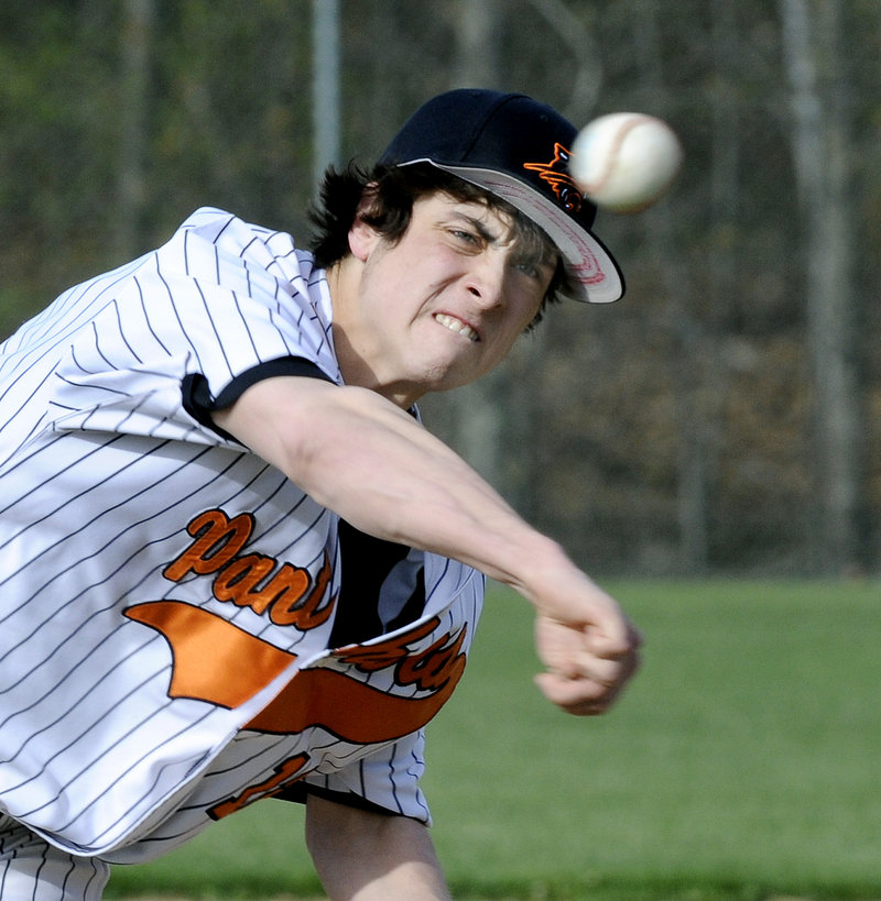 Dean Darien was the winning pitcher Friday for North Yarmouth Academy in a 13-2 victory against Waynflete, allowing two runs and four hits in five innings.