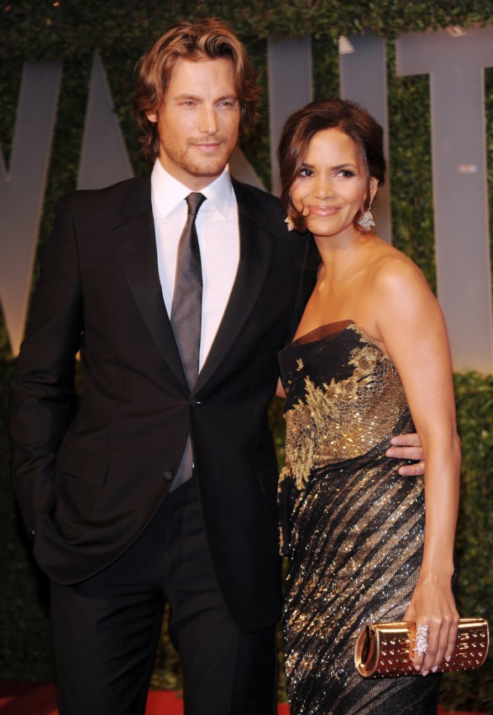 Halle Berry is seen with Gabriel Aubry.