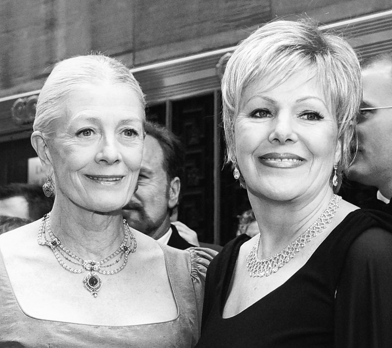 Lynn Redgrave, right, is shown with sister Vanessa Redgrave at the Tony Awards in New York in 2003. Lynn Redgrave died Sunday in Kent, Conn., at age 67.