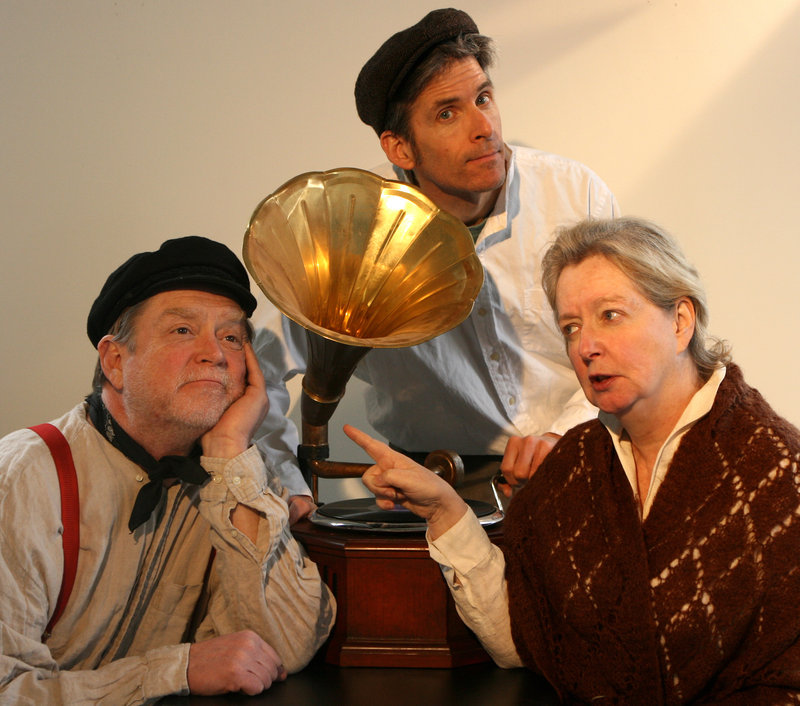 From left, Tony Reilly, Paul Haley and Maureen Butler in the American Irish Repertory Ensemble’s “Juno and the Paycock,” which opens this week at the St. Lawrence Arts and Community Center. 