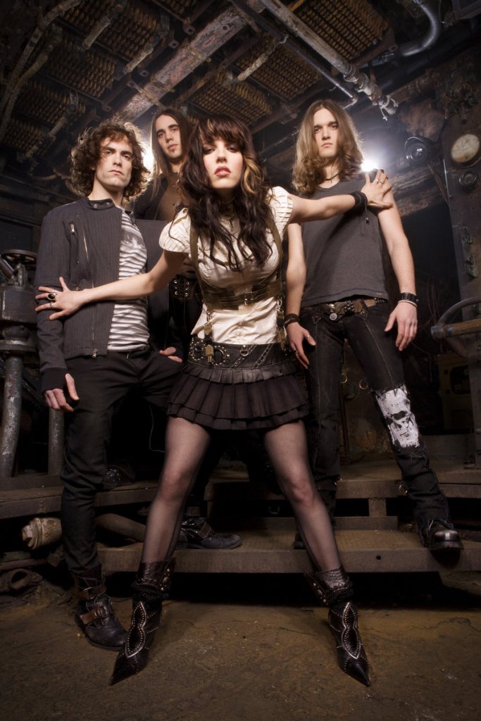 Up-and-coming hard rock band, Halestorm, performs in Portland tonight.
