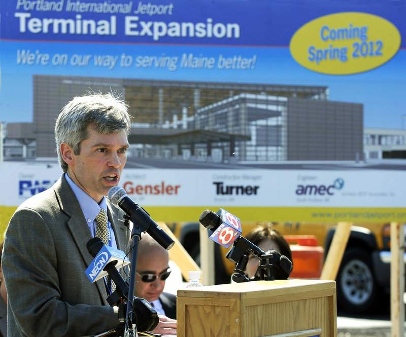 Paul Bradbury, director of the jetport, says the jetport expansion project will use state-of-the-art energy efficiency and green technology in its construction and use.