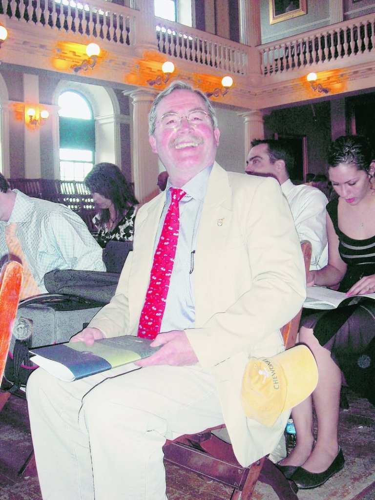 Chewonki Foundation President Don Hudson attends an Environmental Protection Agency awards ceremony recently at Fanueil Hall in Boston, where he was presented a lifetime achievement award for his dedication to the environment.