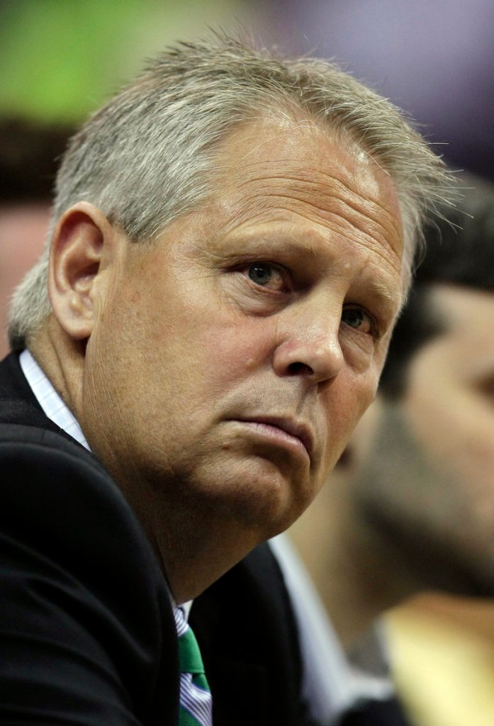 Danny Ainge's towel-tossing incident in Game 2 "is under review" by the league. The Celtics had no comment.